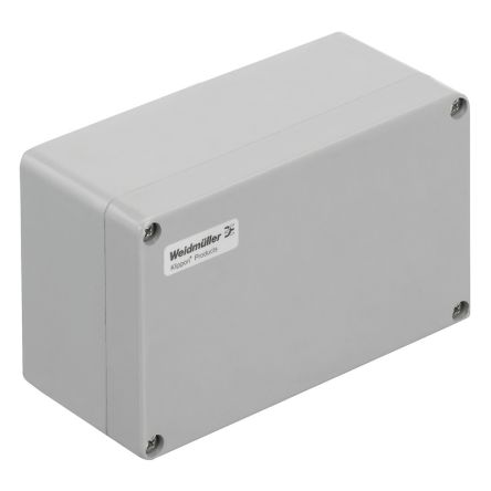 Weidmüller Klippon POK Series Grey Fibreglass Reinforced Polyester Enclosure, IP66 120 mm, 220 mm, 90 mm