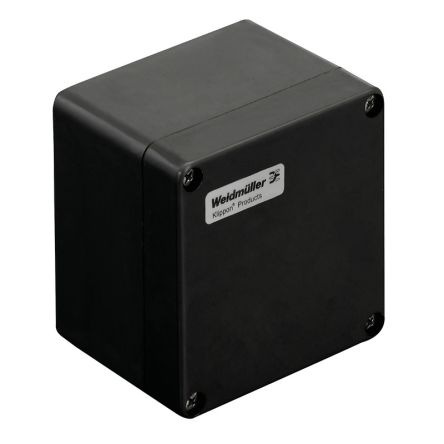 Weidmüller Klippon POK Series Black Fibreglass Reinforced Polyester Enclosure, IP66 120 mm, 122 mm, 90 mm