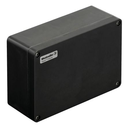 Weidmüller Klippon POK Series Black Fibreglass Reinforced Polyester Enclosure, IP66 160 mm, 260 mm, 90 mm