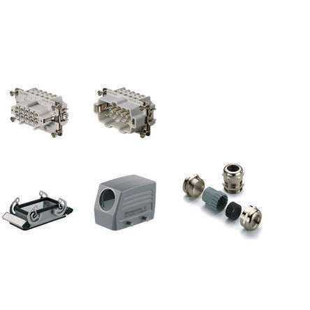 Weidmüller Heavy Duty Power Connector, 16A, HE Series Male/Female, 10 Contacts