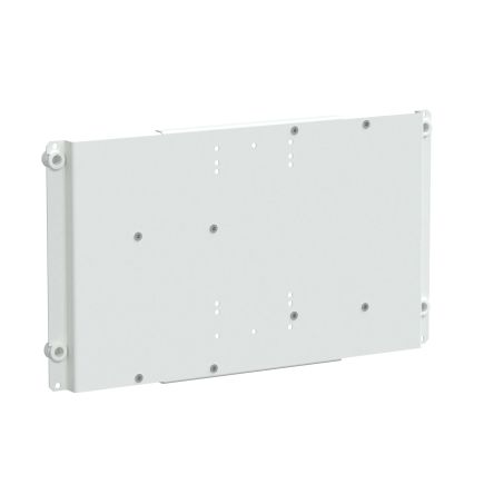 Schneider Electric Sheet Steel Matt Textured Mounting Plate, 600mm W for Use with PrismaSeT PrismaSeT G Enclosure,