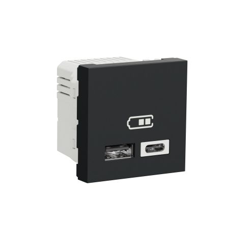 Schneider Electric Anthracite, 2 Gang, New Unica