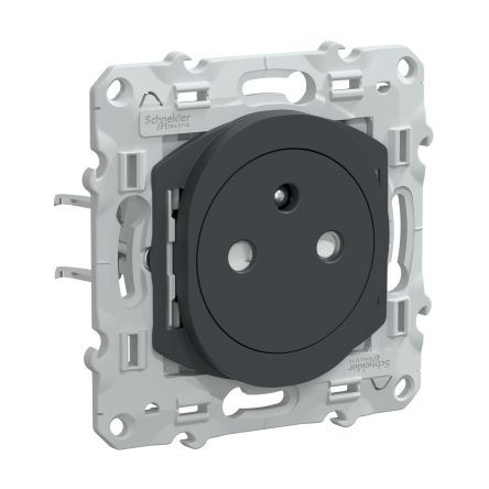 Schneider Electric Anthracite, 1 Gang, Ovalis