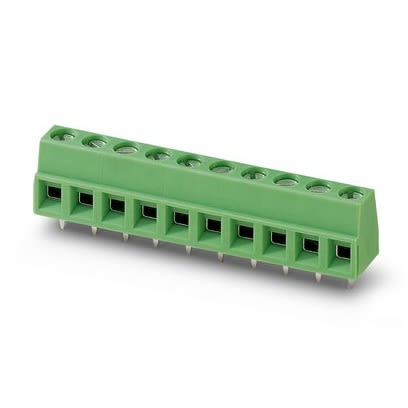Phoenix Contact MKDSN Series PCB Terminal Block, 4-Contact, 5 mm Pitch, Wave Soldering Mount, 1 Row