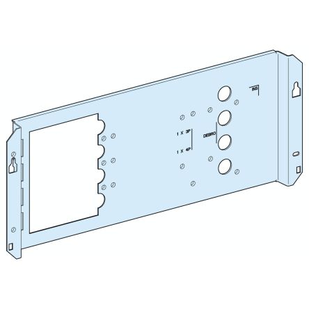 Schneider Electric PrismaSeT G Series Sheet Steel Mounting Plate for Use with PrismaSeT PrismaSeT G Enclosure 150 mm x