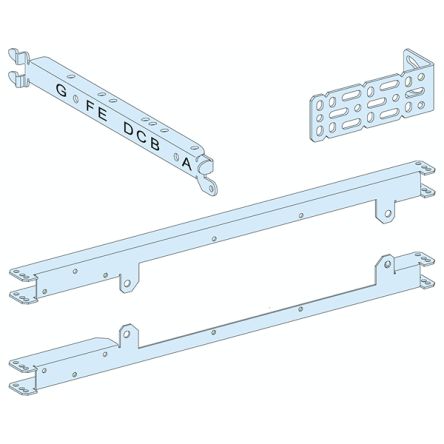 Schneider Electric PrismaSeT P Series Sheet Steel Mounting Plate for Use with PrismaSeT P Cubicle, PrismaSeT G Enclosure