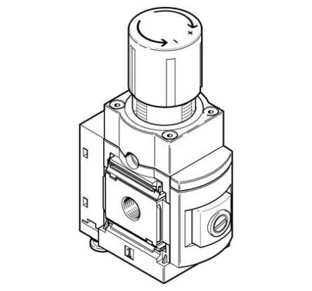 Festo MS Series Pressure Regulator G 1/2 Threaded G G