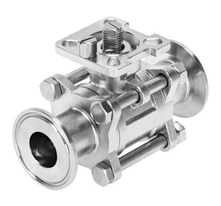 Festo Stainless Steel Clamp to DIN, Ball Valve