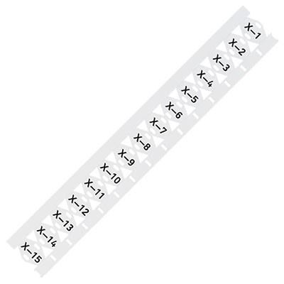 WAGO 211 Tie On Cable Marker, White, Pre-printed "Plain" White, 211-835-1