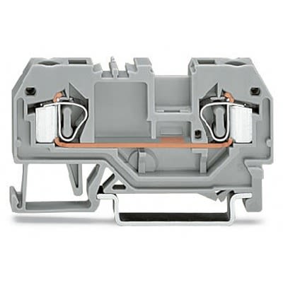 WAGO 281-901-1 281 Series Terminal Block Grey, 4mm², 1-Level, Cage Clamp