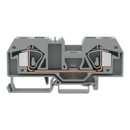WAGO 283-901-1 283 Series Terminal Block Grey, 16mm², 2-Level, Cage Clamp