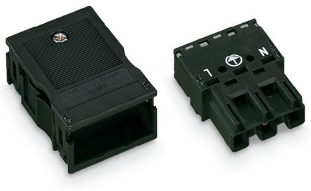 WAGO 770 Series Pluggable Terminal Block, 3-Contact, 10 mm Pitch, 1 Row, 770-113-1
