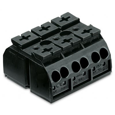 WAGO 862 Series Connector, 4-Way, 12AWG, 20 AWG Wire, 32A Push-in