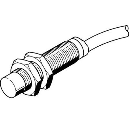 Festo SIEF-M12NB-NS-K-L Threaded Barrel Inductive Proximity Sensor, M12 NPN SIEF 30V 8 mm 30 V dc 200mA