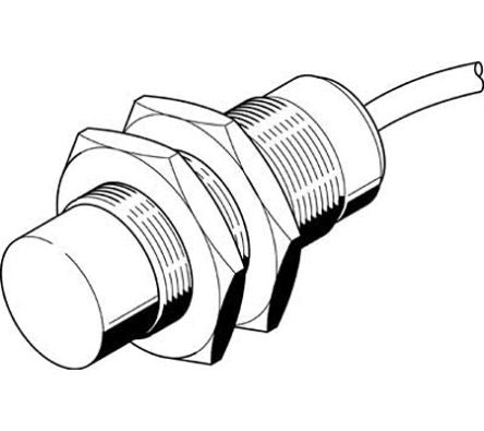 Festo SIEF-M30NB-PS-K-L Threaded Barrel Inductive Proximity Sensor, M30 NPN SIEF 30V 16.2 mm 30 V dc 200mA