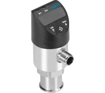 Festo Pressure Sensor, IP65, IP67 25 bar 35V dc 80 °C