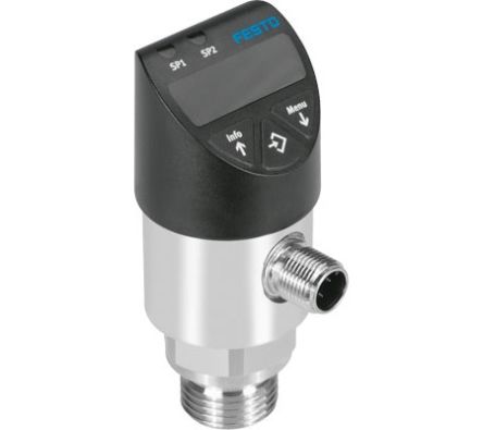 Festo Pressure Sensor, IP65, IP67 6 bar 35V dc 80 °C