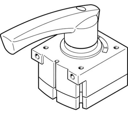 Festo Manual Pneumatic Manual Control Valve VHER Series, G 12 mm, 3192072