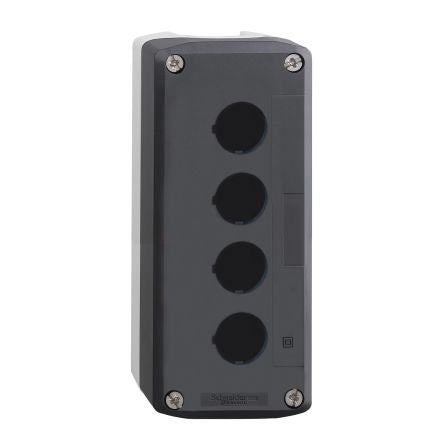 Schneider Electric Grey Plastic Harmony XALD Control Station Enclosure - 4 Hole 22 mm Diameter