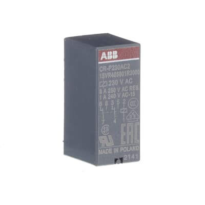 ABB PCB Power Relay, 230V ac Coil, 8A Switching Current, SPDT