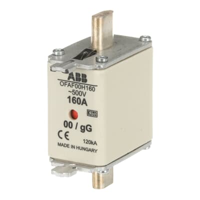 ABB 160A Centred Tag Fuse NH00 500V