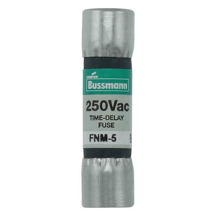 Eaton 5A T Melamine Cartridge Fuse, 10 x 38 mm