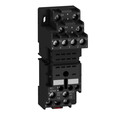 Schneider Electric Harmony Relay RXM 14 Way 250V DIN Rail Relay Socket, for use with RXZ Series Relay Sockets