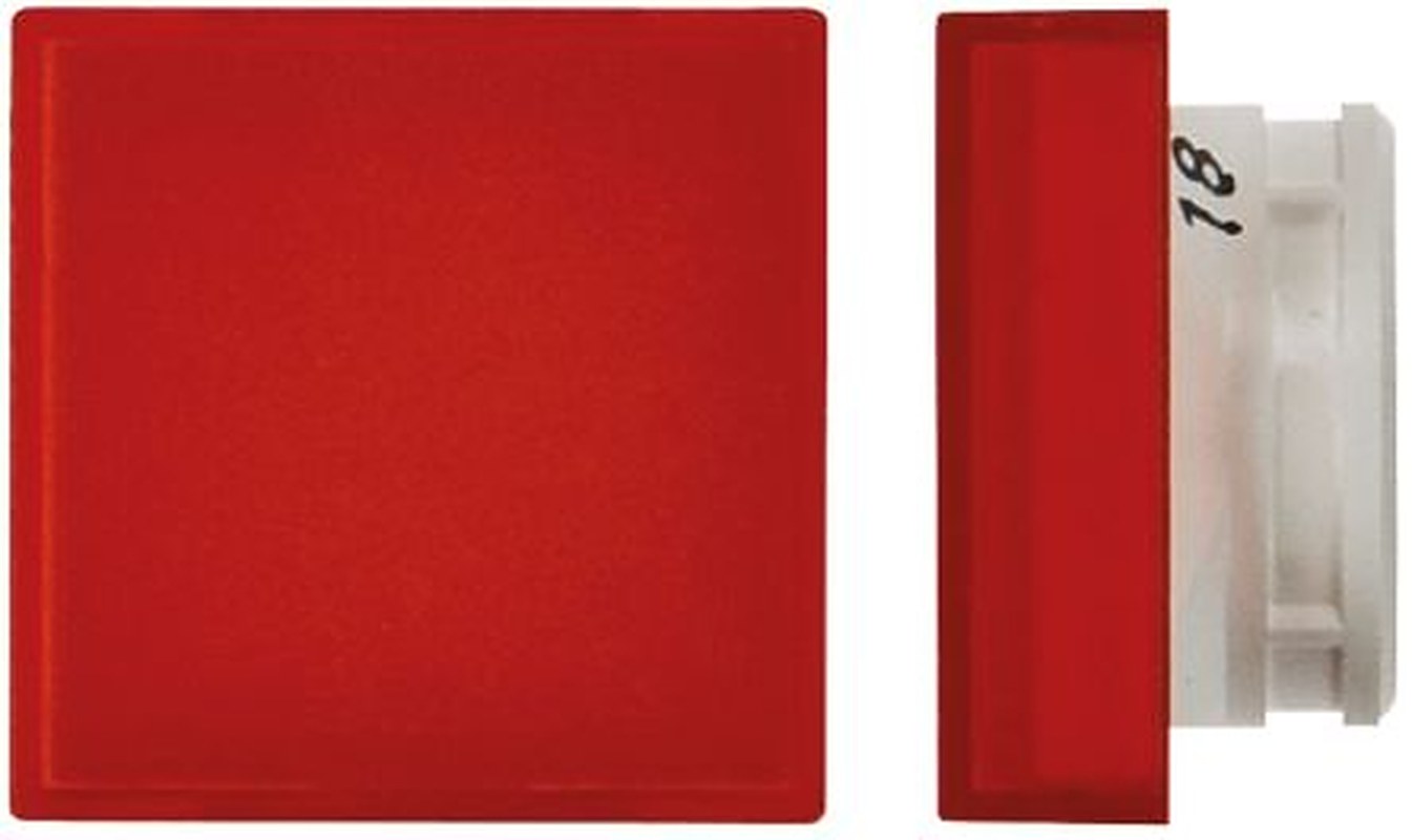 Omron Red Square Push Button Lens for Use with A16 Series LED/Incandescent Lamp Push Button Switch