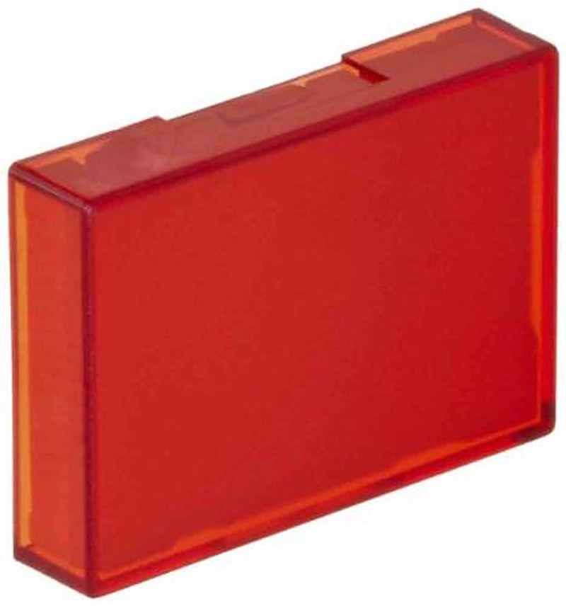 Omron Red Rectangular Push Button Lens
