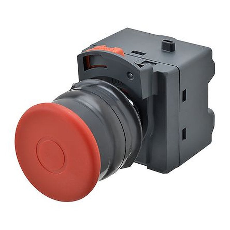 Omron A22NE-PD Series Pull Release Emergency Stop Push Button, Panel Mount, 22 mm Cutout, 2 NC, IP69K