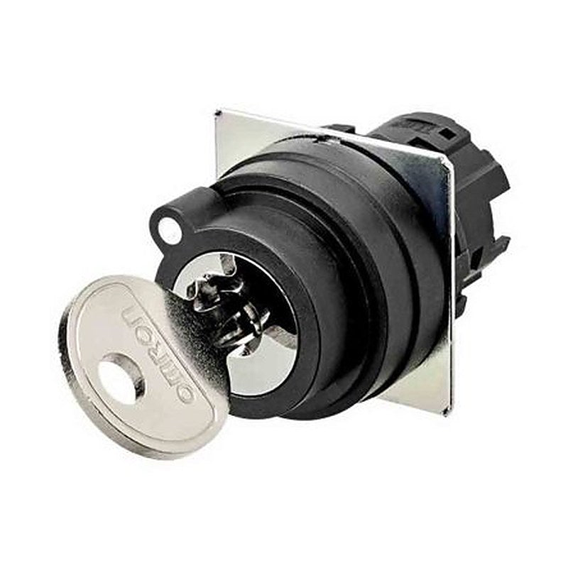 Omron A22NK 2-position Key Switch Head, 22 mm Cutout