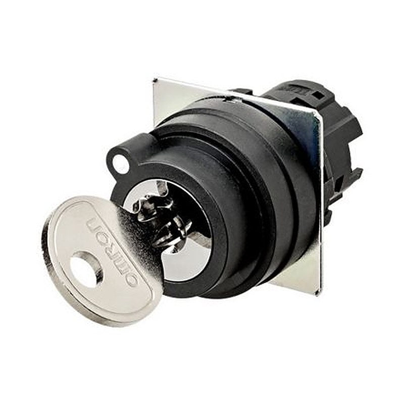 Omron A22NZ 2-position Key Switch Head, 22 mm Cutout