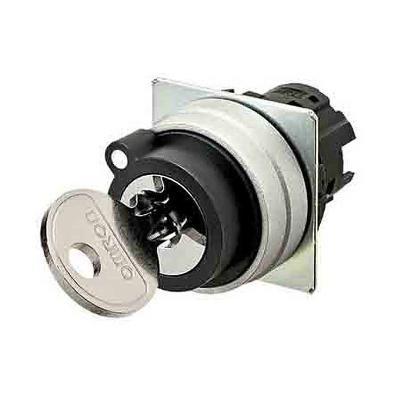 Omron A22NZ 2-position Key Switch Head, Latching, 22 mm Cutout