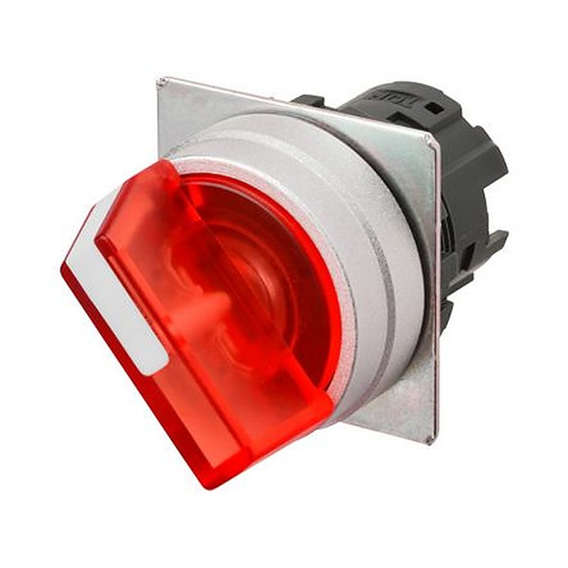 Omron A22NZ Series 2 Position Illuminated Selector Switch Head, 22 mm Cutout, IP66
