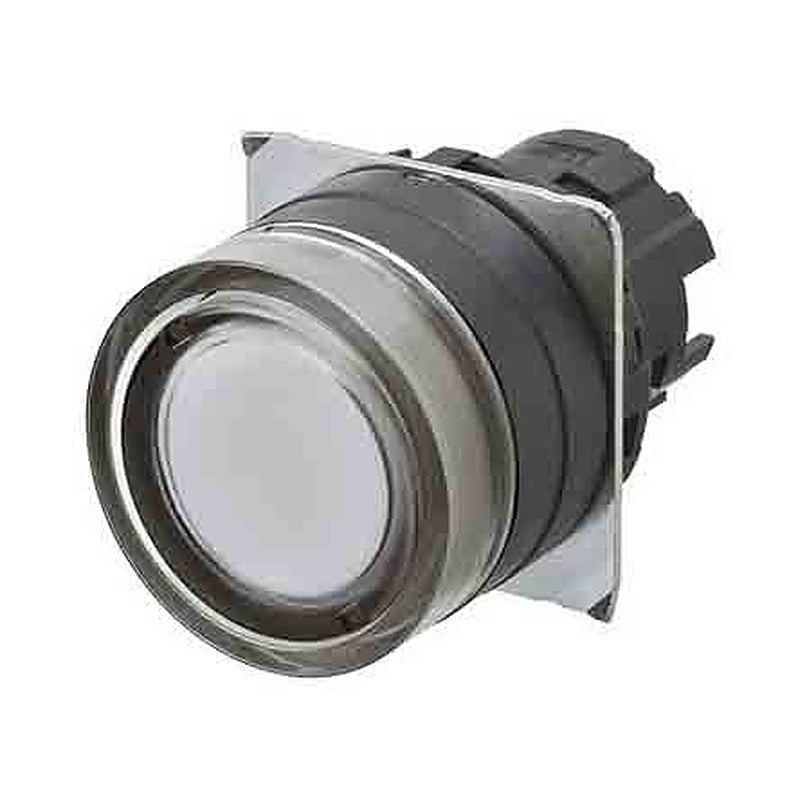 Omron A22NZ Series White Momentary Push Button Head, 22 mm Cutout, IP69K, IP67, IP66