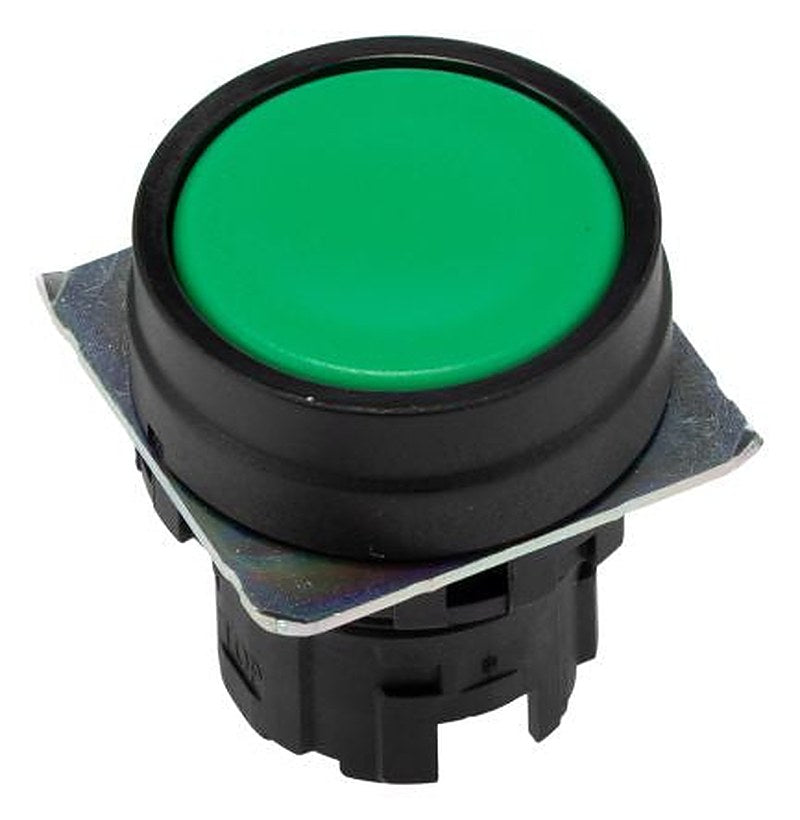 Omron A22N Series Green Momentary Push Button Switch, 22 mm Cutout, IP66, IP67, IP69K