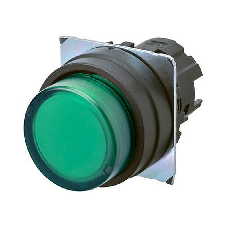 Omron A22NZ Series Green Momentary Push Button Head, 22 mm Cutout, IP67, IP66, IP69K