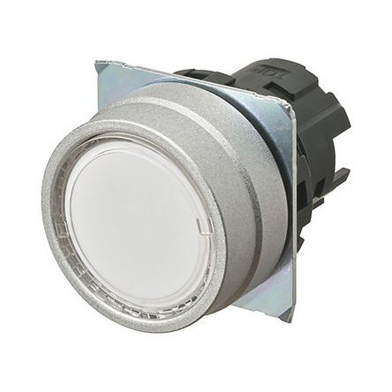 Omron A22NZ Series White Momentary Push Button Head, 22 mm Cutout, IP66, IP67, IP69K