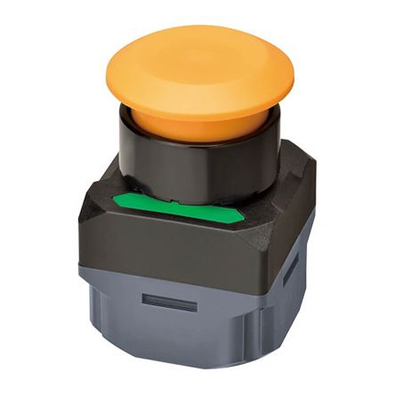 Omron A2W Series Illuminated Push Button Switch, Green, Red, Yellow LED, IP65