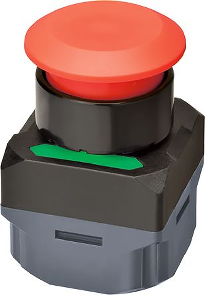 Omron A2W Series Illuminated Push Button Switch, Momentary, Panel, 40 mm Cutout, Green, Red, Yellow LED, IP65, 24 V dc