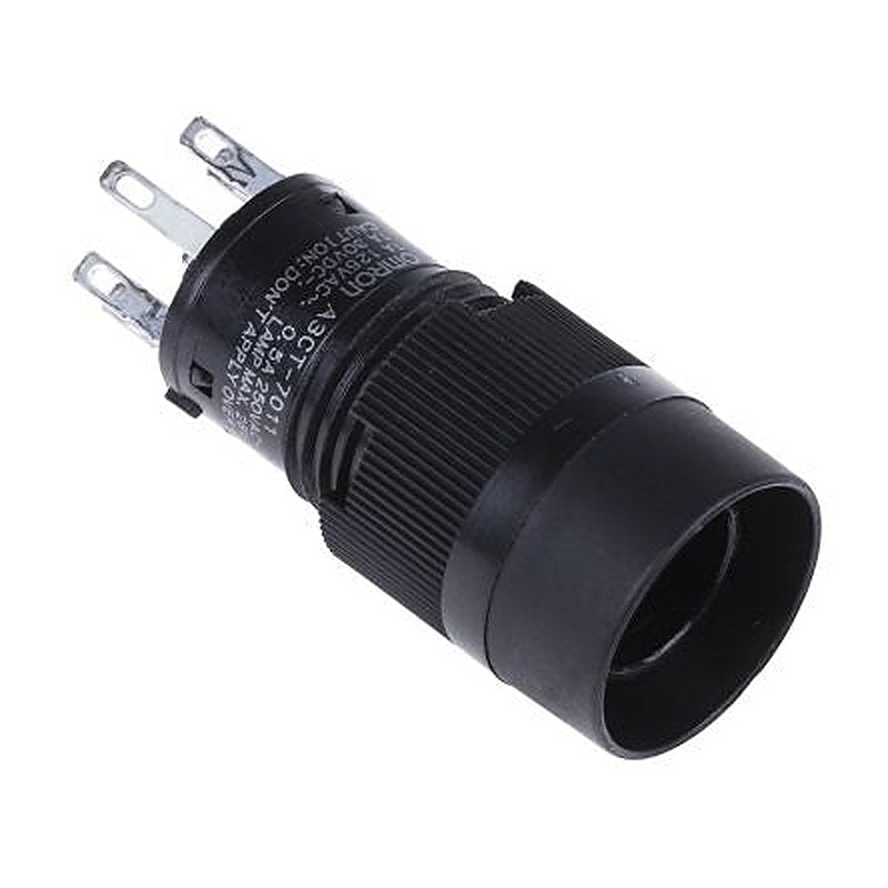 Omron A3CT Series Illuminated Push Button Switch, Momentary, Panel, 12 mm Cutout, SPST, Green, Red, White, Yellow LED,