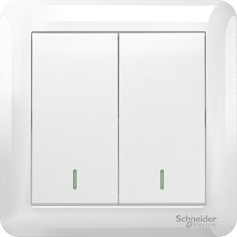 10AX 250V 2 Gang 1 Way Switch, White (10AX 250V 2 Gang 1 Way Switch White) is a Schneider Electric product. Designed for reliable performance and long service life. Available across Iraq — contact us for pricing and delivery options.