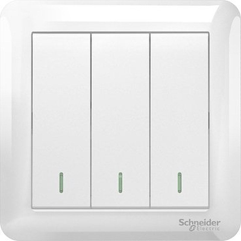10AX 250V 3 Gang 2 Way Switch, White (10AX 250V 3 Gang 2 Way Switch White) is a Schneider Electric product. Designed for reliable performance and long service life. Available across Iraq — contact us for pricing and delivery options.