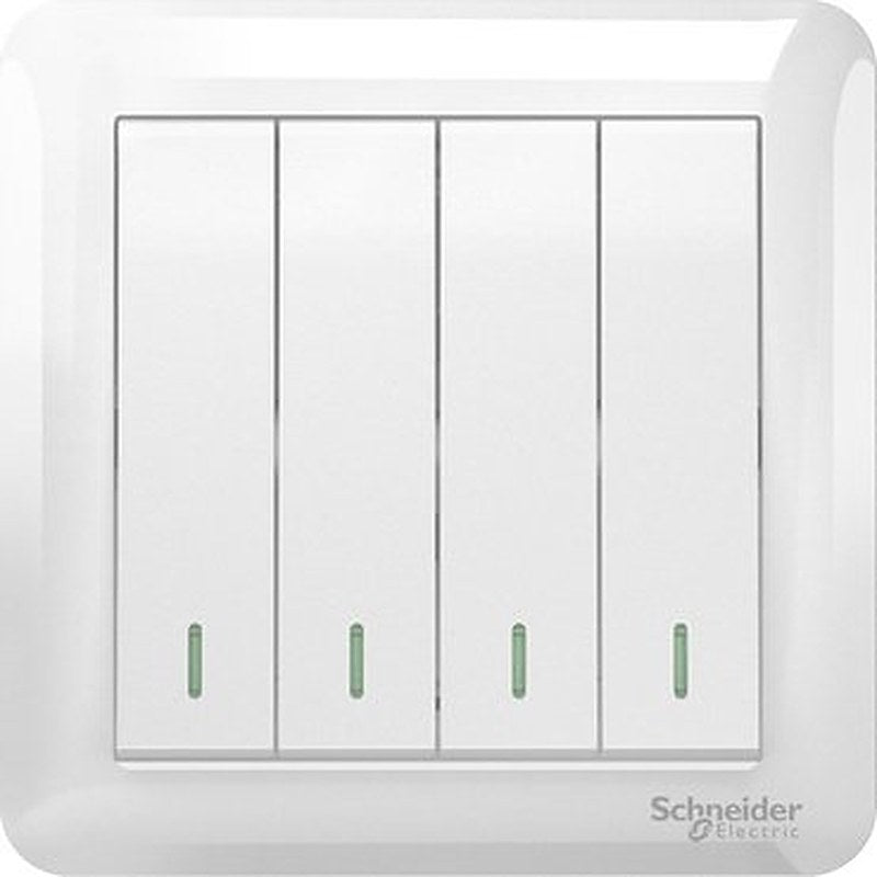 10AX 250V 4 Gang 2 Way Switch, White (10AX 250V 4 Gang 2 Way Switch White) is a Schneider Electric product. Designed for reliable performance and long service life. Available across Iraq — contact us for pricing and delivery options.