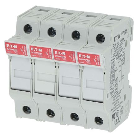 Eaton 32A Fuse Holder for 10 mm x 38 mm, 4P-Pole, 690V ac
