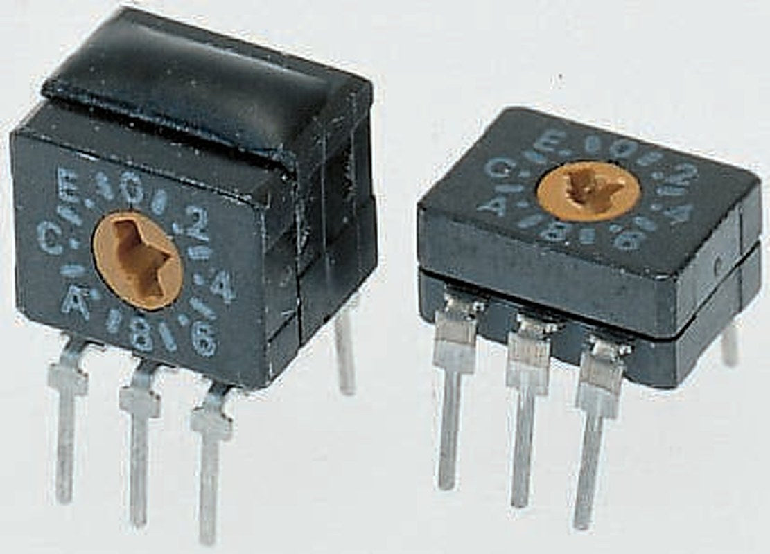 Omron Rotary Flush Rotary Coded DIP Switch Through Hole