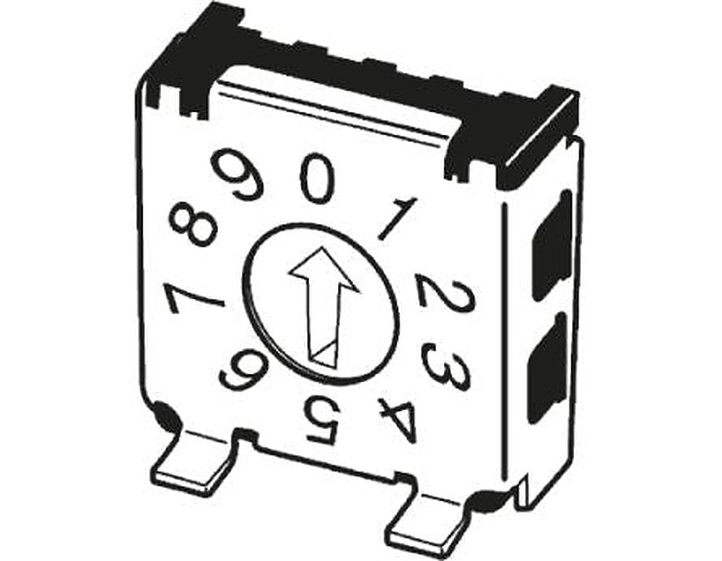 Omron Rotary Flush Rotary Coded DIP Switch Surface Mount