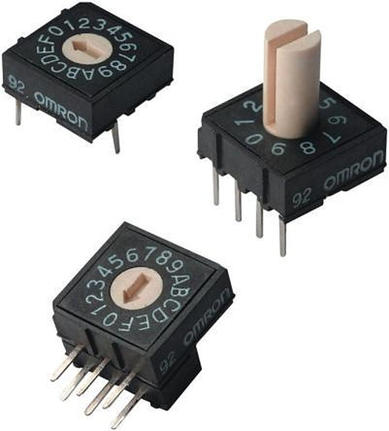 Omron Rotary Flush Rotary Coded DIP Switch Through Hole