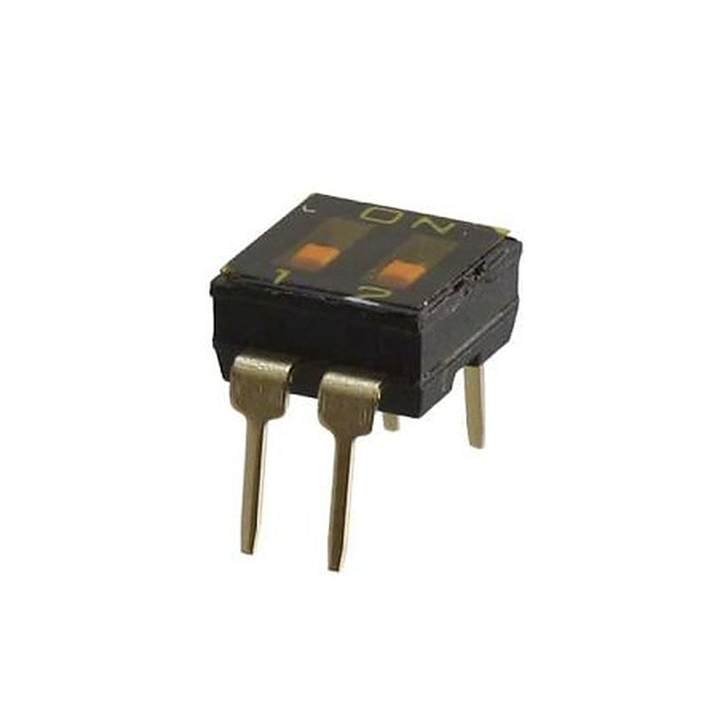 Omron Flat, Raised Actuator DIP Switch Through Hole Through Hole