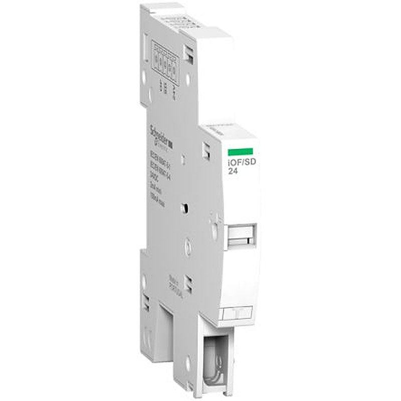 Schneider Electric Auxiliary Contact, 1 Contact, 1 CO, Acti9, 100 mA, A9A19804
